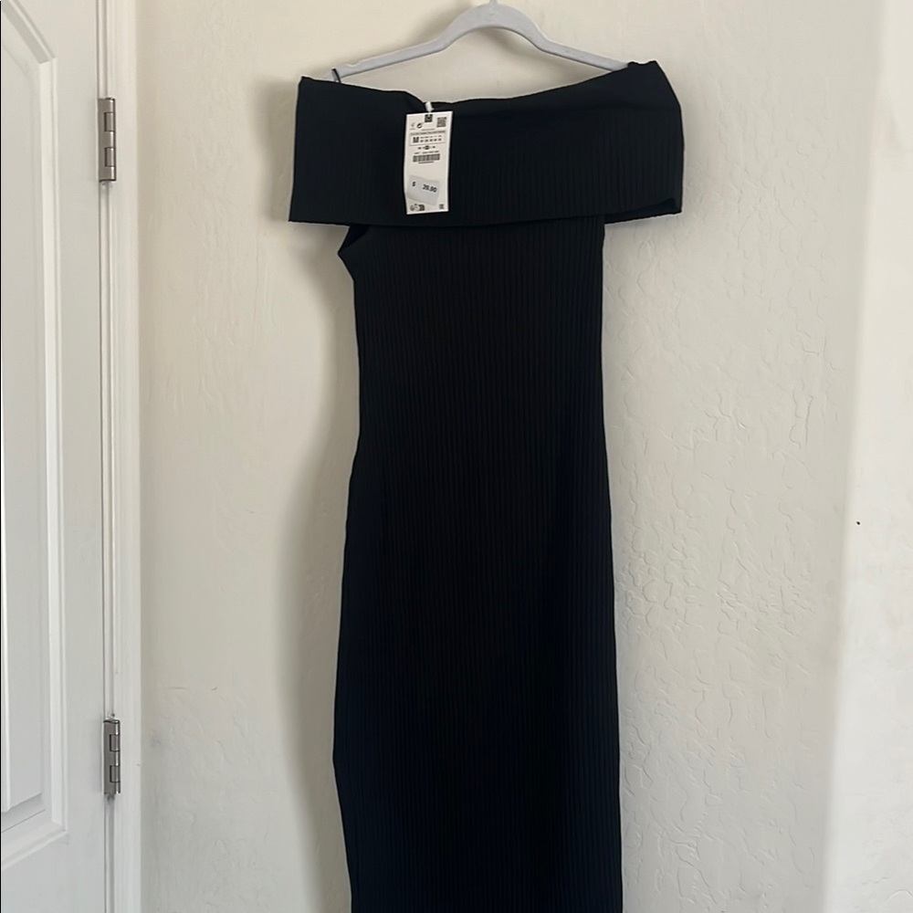 Elegant Black Off-Shoulder Dress